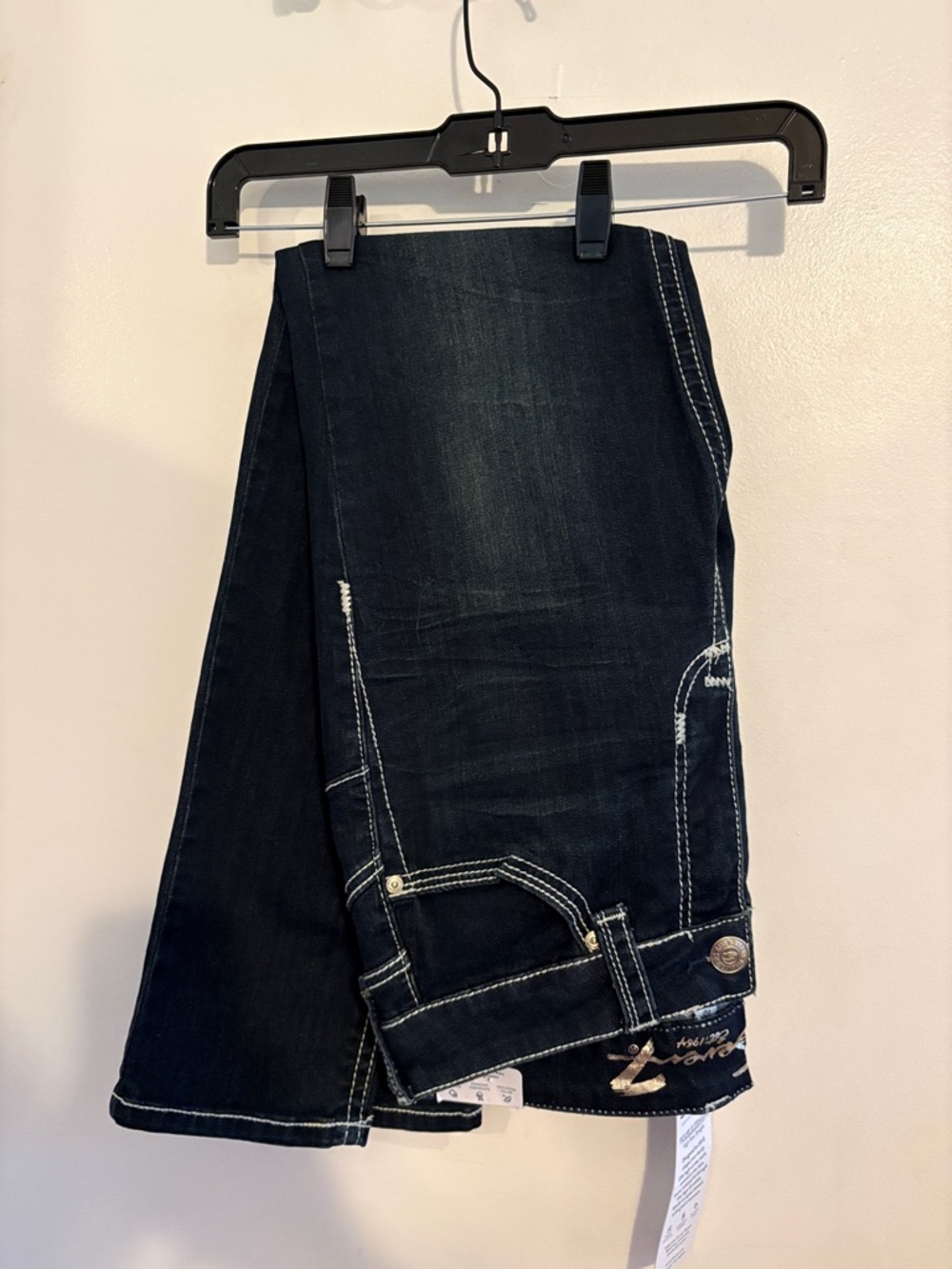 Seven7 Dark Wash High Rise Figure 8 Straight Leg Jeans 10 NWT - Picture 7 of 9